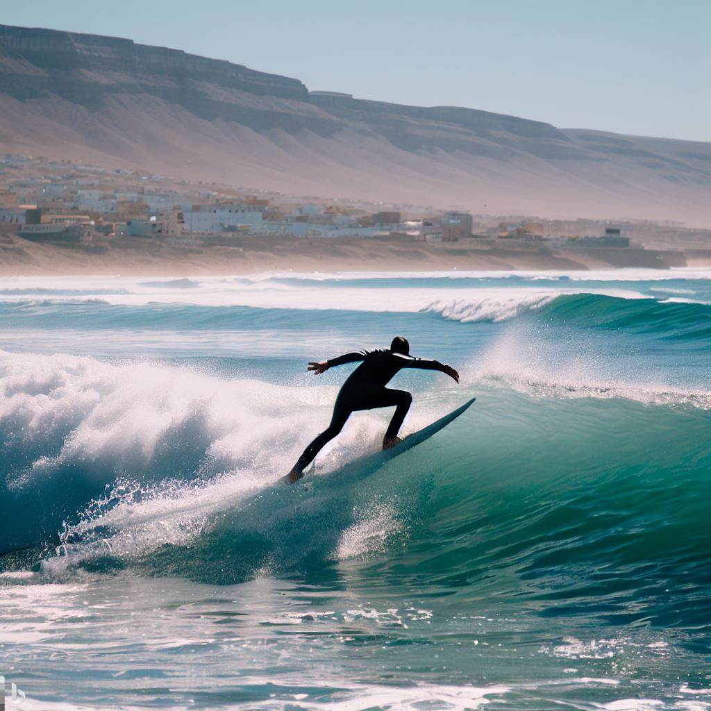 Surfing in Agadir 