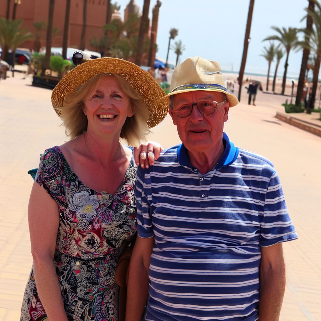 Couple on holiday in agadir Morocco