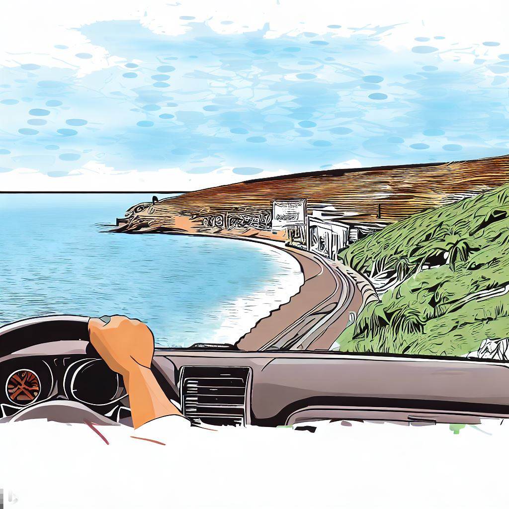 Morocco coastal driving route